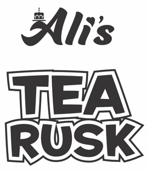 Ali’s TEA RUSK & device trademark artwork