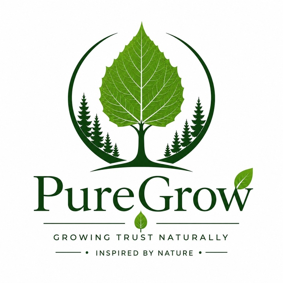 PUREGROW GROWING TRUST NATURALLY INSPIRED BY NATURE trademark artwork