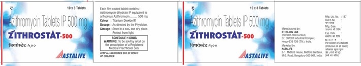 ZITHROSTAT 500 trademark artwork