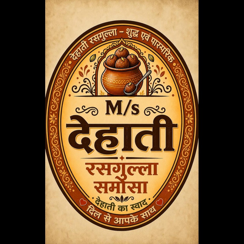 M/S DEHATI RASGULLA & SAMOSA trademark artwork