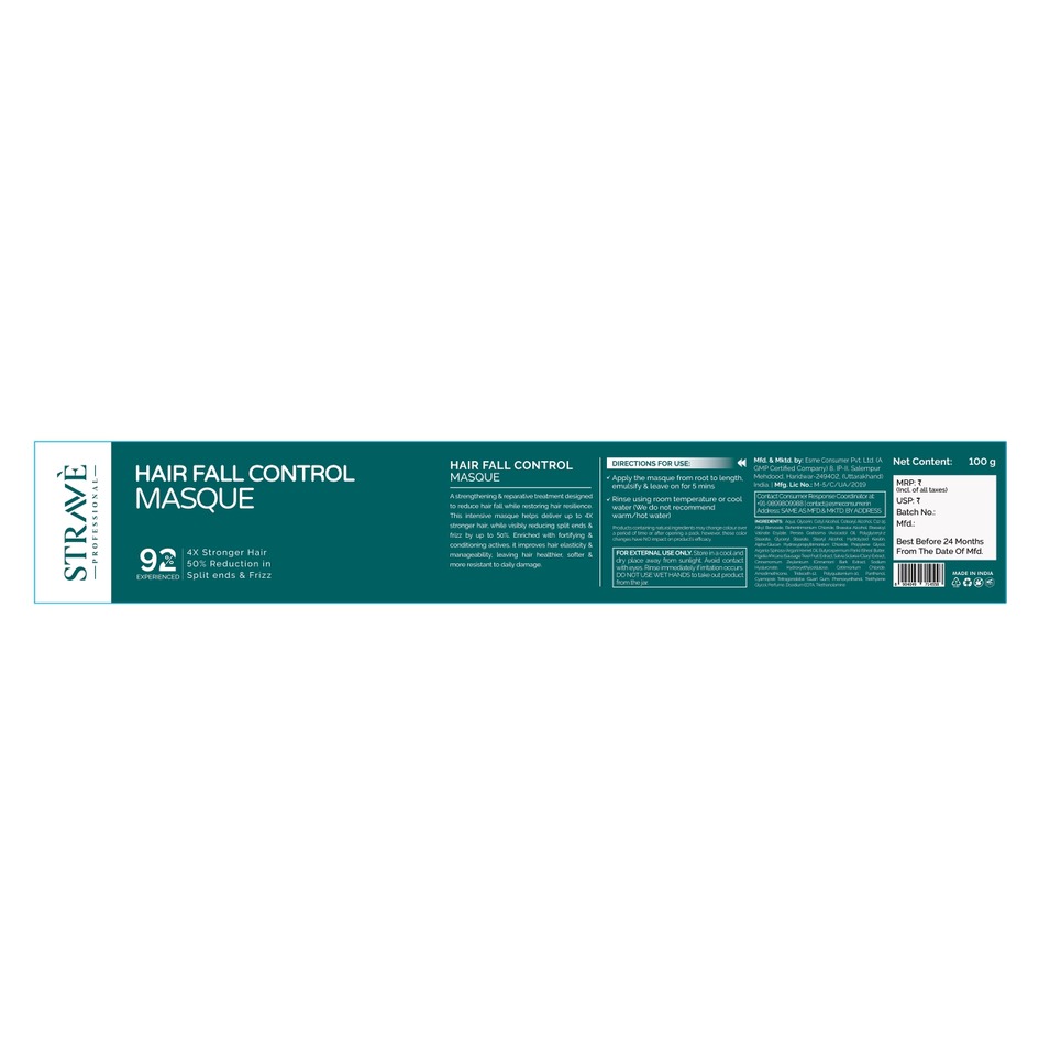 Strave Professional-Hairfall Control Masque trademark artwork