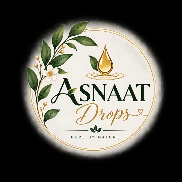 DEVICE OF ASNAAT DROPS WITH TAG LINE PURE BY NATURE trademark artwork