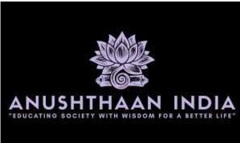 Anushthaan India - Educating Society With Wisdom for a better Life trademark artwork