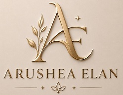 ARUSHEA ELAN WITH DEVICE OF AE trademark artwork