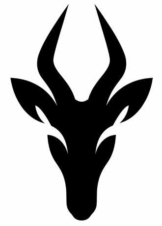 LOGO OF HORNED ANIMAL trademark artwork