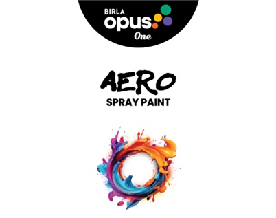 BIRLA OPUS ONE AERO SPRAY PAINT trademark artwork