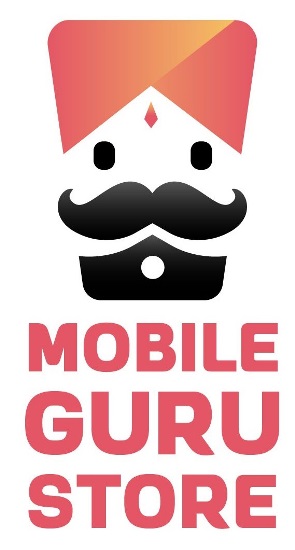 MOBILE GURU STORE with Device trademark artwork