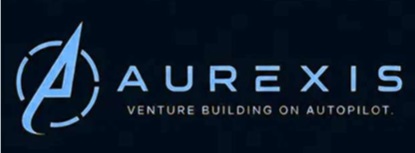 AUREXIS WITH LOGO OF A AND TAGLINE VENTURE BUILDING ON AUTOPILOT trademark artwork