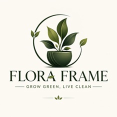 FLORA FRAME - GROW GREEN, LIVE CLEAN trademark artwork