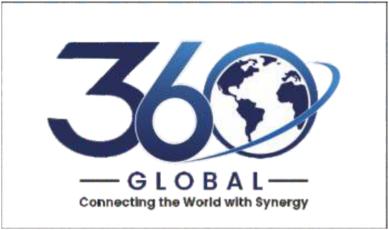 360 GLOBAL - CONNECTING THE WORLD WITH SYNERGY trademark artwork