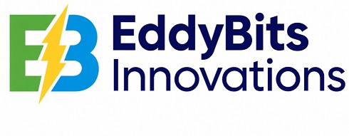 EDDYBITS INNOVATIONS WITH DEVICE OF EB trademark artwork