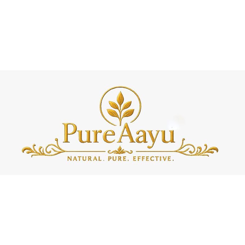 Pure Aayu NATURAL PURE EFFECTIVE trademark artwork