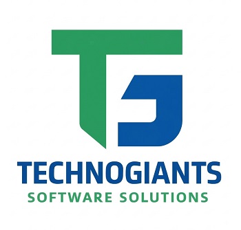 TECHNOGIANTS SOFTWARE SOLUTIONS with device of TG trademark artwork