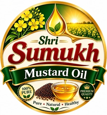 SHRI SUMUKH MUSTARD OIL 100% PURE PURE NATURAL HEALTHY PREMIUM QUALITY trademark artwork