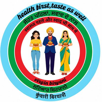 VIRGIN BIRYANI HEALTH FIRST, TASTE AS WELL trademark artwork