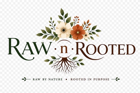 RAW N ROOTED trademark artwork