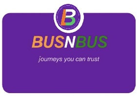 B BUSNBUS journeys you can trust trademark artwork