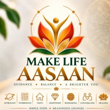 MAKE LIFE AASAAN (LABEL) trademark artwork