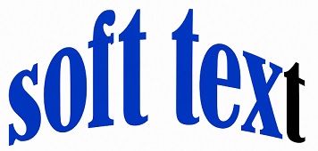 SOFT TEXT trademark artwork