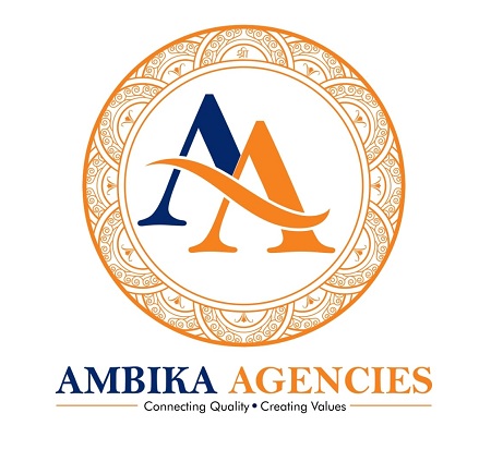AMBIKA AGENCIES Connecting Quality Creating Values trademark artwork