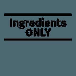Ingredients ONLY trademark artwork