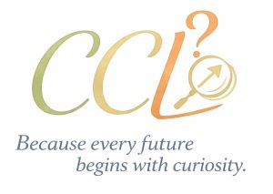 CCL BECAUSE EVERY FUTURE BEGINS WITH CURIOSITY trademark artwork