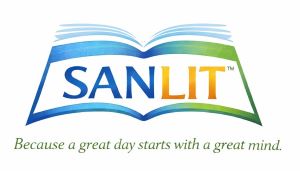 SANLIT BECAUSE A GREAT DAY STARTS WITH A GREAT MIND. trademark artwork