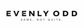 EVENLY ODD WITH TAGLINE SAME NOT QUITE trademark artwork