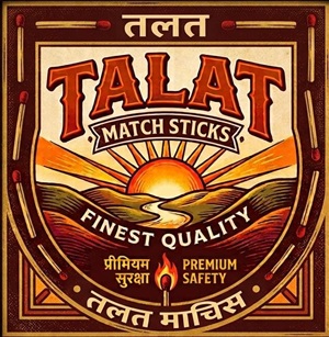 TALAT MATCH STICKS trademark artwork