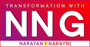 TRANSFORMATION WITH NNG - NARAYAN NARAYNI" trademark artwork