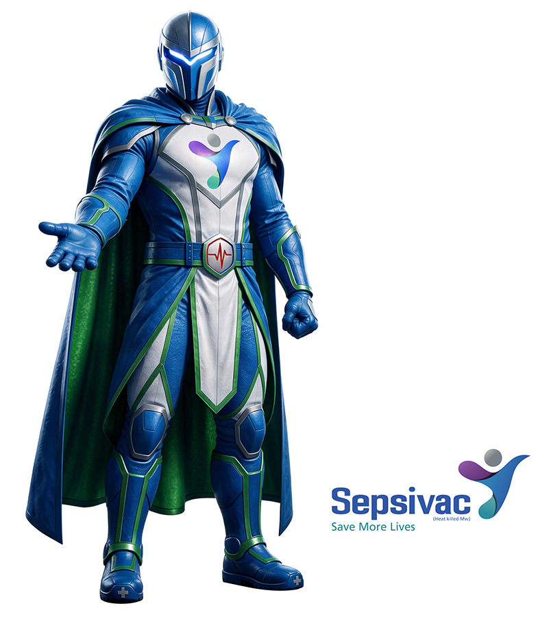 SEPSIVAC WITH MASCOT trademark artwork