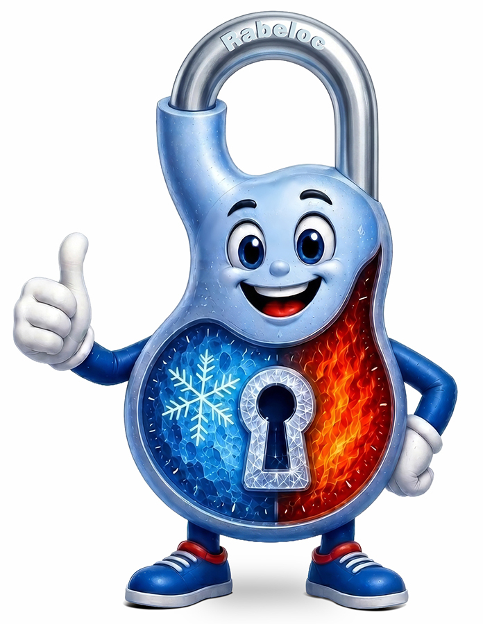 RABELOC WITH MASCOT trademark artwork