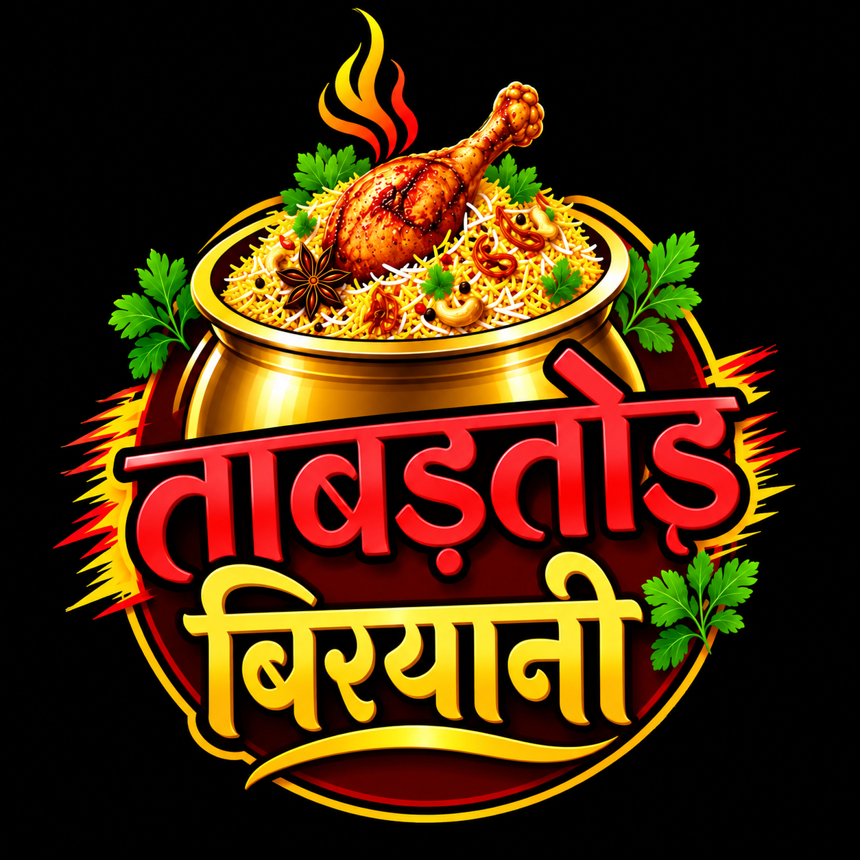 Tabadtod Biryani trademark artwork