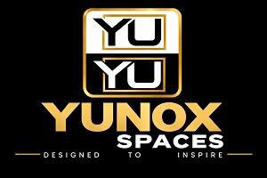 YUNOX SPACES - "DESIGNED TO INSPIRE" trademark artwork