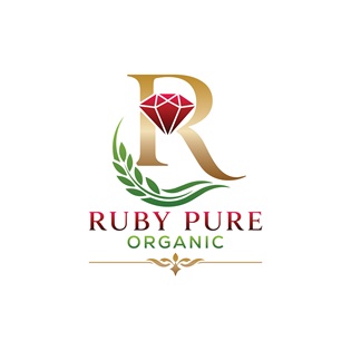 RUBY PURE ORGANIC WITH DEVICE OF R trademark artwork