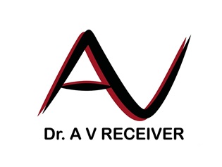 DR. AV RECEIVER WITH DEVICE OF AV trademark artwork