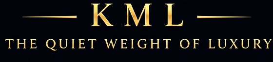 K M L THE QUIET WEIGHT OF LUXURY trademark artwork