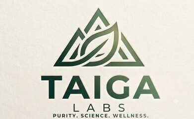 TAIGA LABS. PURITY. SCIENCE. WELLNESS trademark artwork
