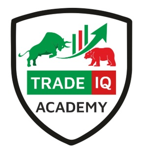TRADE IQ ACADEMY with logo trademark artwork
