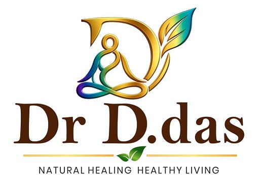 Dr D. das NATURAL HEALING HEALTHY LIVING with Device trademark artwork