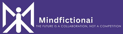 Mindfictionai THE FUTURE IS A COLLABORATION, NOT A COMPETITION trademark artwork