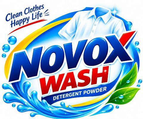 NOVOX WASH, Clean Clothes Happy Life trademark artwork