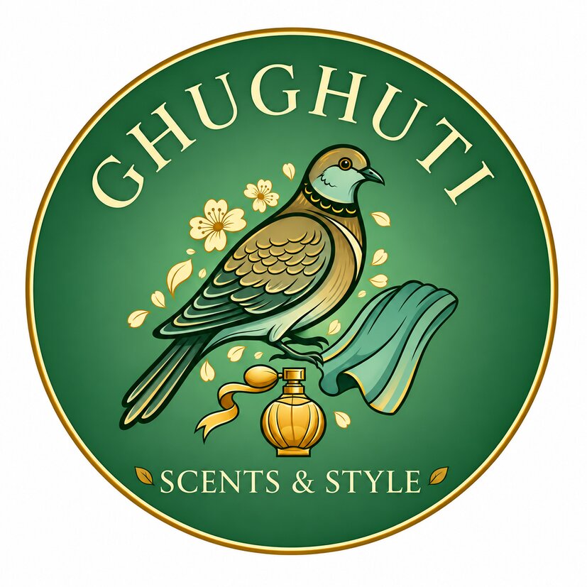 GHUGHUTI SCENTS & STYLE trademark artwork