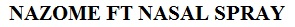 NAZOME FT NASAL SPRAY trademark artwork