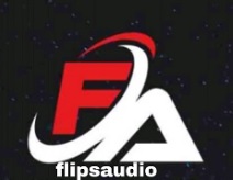 flipsaudio with device of FA trademark artwork