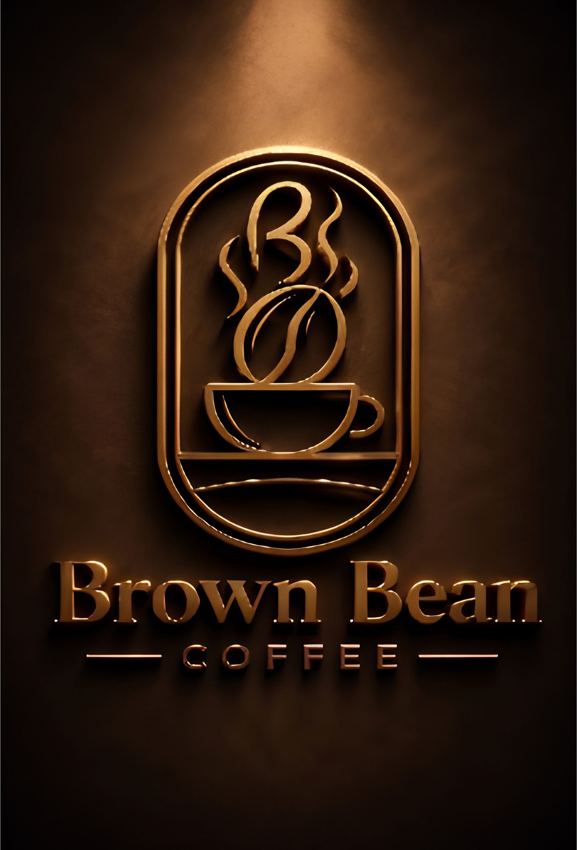 Brown Bean COFFEE trademark artwork
