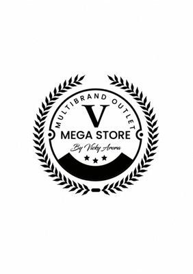 V MEGA STORE WITH LOGO trademark artwork