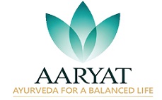AARYAT With Device and Tagline Ayurveda for a Balanced Life trademark artwork