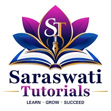 ST SARASWATI TUTORIALS LEARN . GROW . SUCCEED trademark artwork