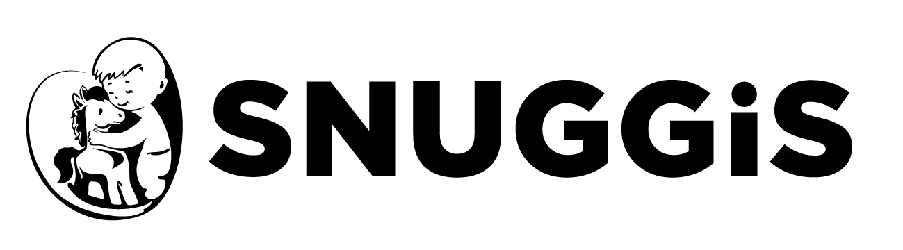 SNUGGIS with the device of a baby embracing a rocking horse trademark artwork